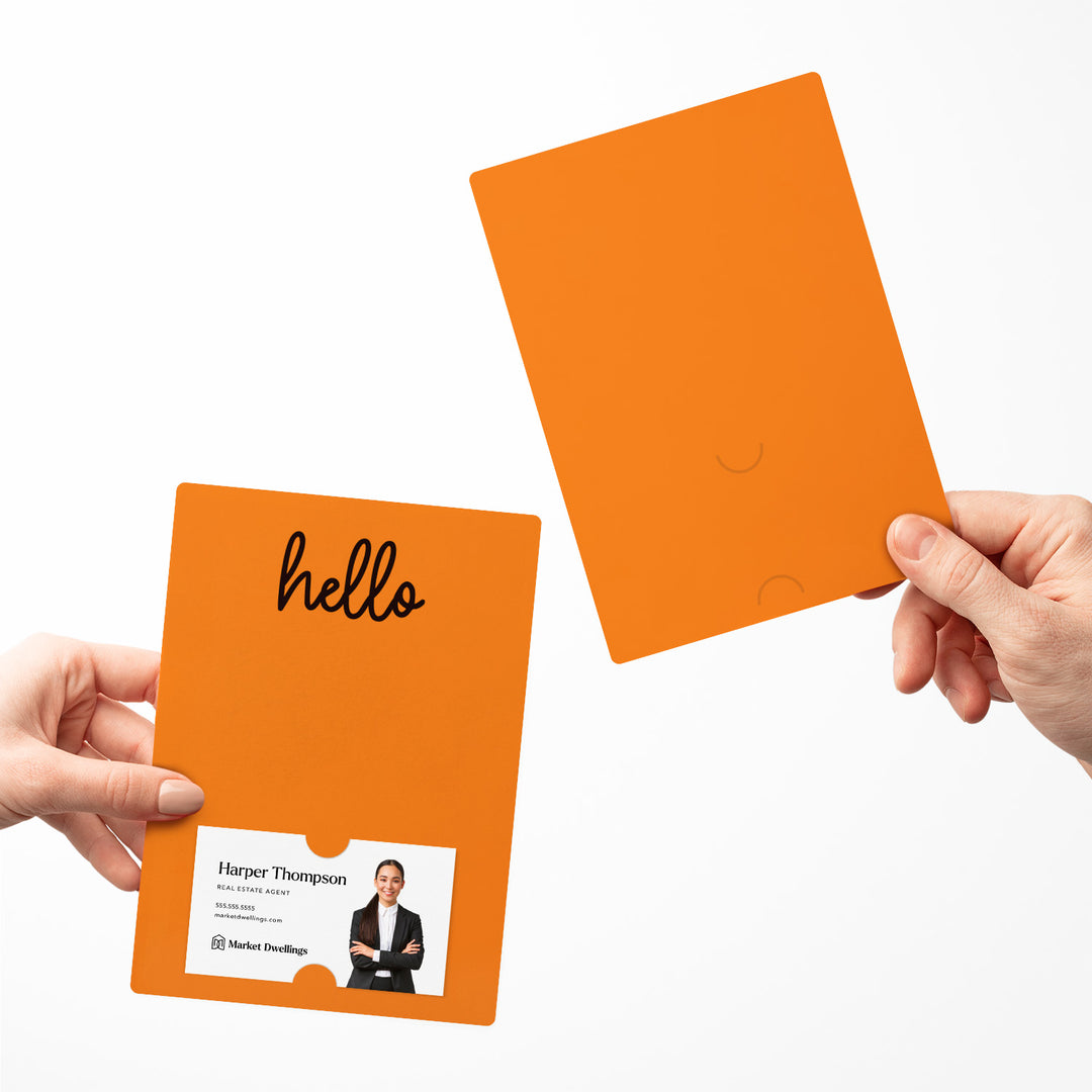 Set of "Hello" Notecards | Envelopes Included | M4-M007 Notecards Market Dwellings