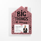 Big Things Are Happening New Real Estate Agent Introduction | Real Estate Mailers with Envelopes Mailer Market Dwellings