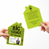Big Things Are Happening New Real Estate Agent Introduction | Real Estate Mailers with Envelopes Mailer Market Dwellings