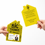 Big Things Are Happening New Real Estate Agent Introduction | Real Estate Mailers with Envelopes Mailer Market Dwellings