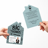 Big Things Are Happening New Real Estate Agent Introduction | Real Estate Mailers with Envelopes Mailer Market Dwellings