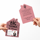 Big Things Are Happening New Real Estate Agent Introduction | Real Estate Mailers with Envelopes Mailer Market Dwellings
