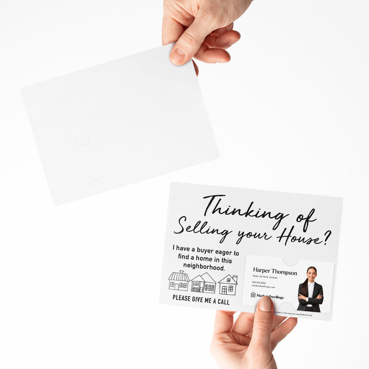 Set of "Thinking of Selling Your House, I Have a Buyer" Real Estate Mailer | Envelopes Included | M40-M003 Mailer Market Dwellings