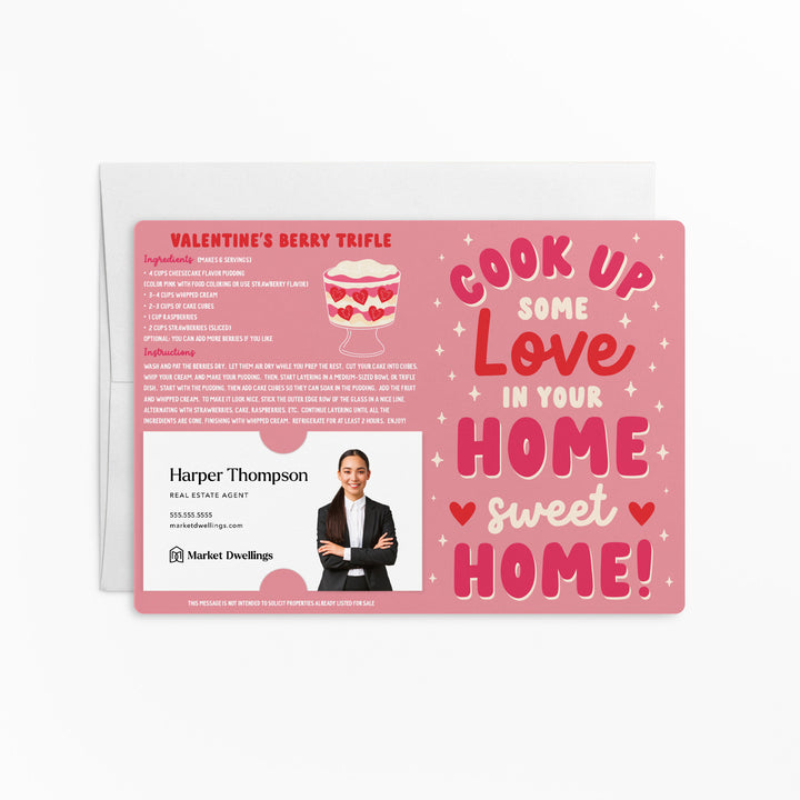 Set of Cook up Some Love in Your Home Sweet Home! | Valentine's Day Mailers | Envelopes Included | M41-M004 Mailer Market Dwellings