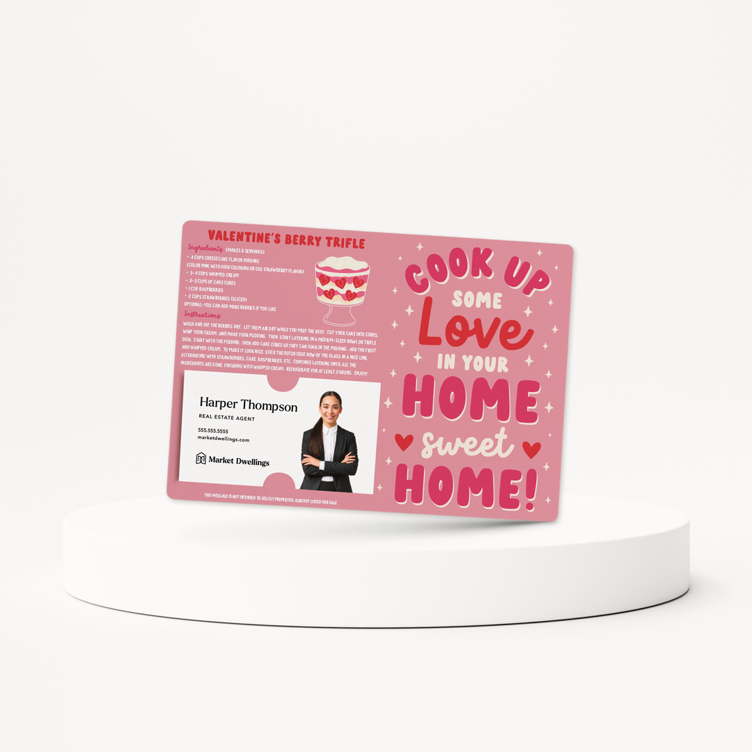 Set of Cook up Some Love in Your Home Sweet Home! | Valentine's Day Mailers | Envelopes Included | M41-M004 Mailer Market Dwellings   