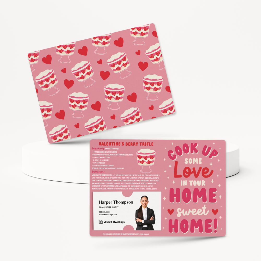 Set of Cook up Some Love in Your Home Sweet Home! | Valentine's Day Mailers | Envelopes Included | M41-M004 Mailer Market Dwellings   