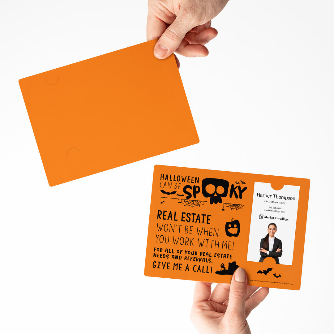 Vertical Set of "Halloween Can Be Spooky" Mailer | Envelopes Included | M41-M005 Mailer Market Dwellings