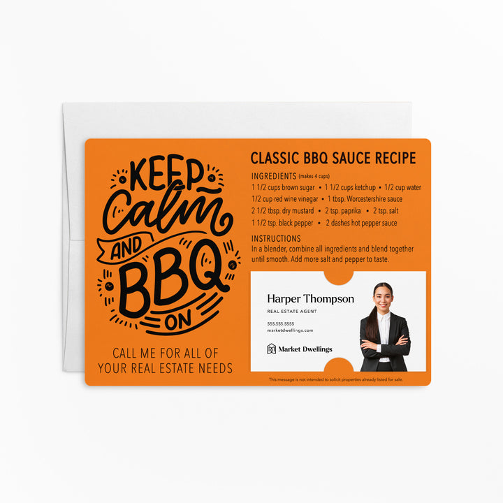 Set of "Classic BBQ Sauce" Recipe Mailer | Envelopes Included | M42-M003