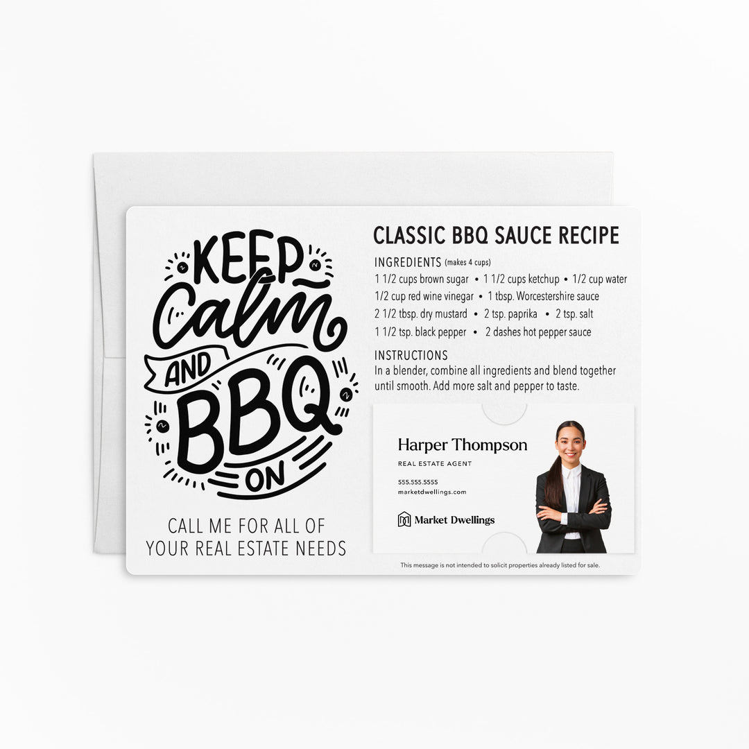 Set of "Classic BBQ Sauce" Recipe Mailer | Envelopes Included | M42-M003