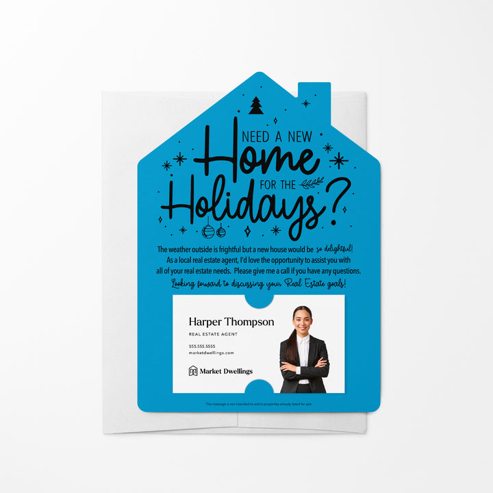 Set of Need a New Home for the Holidays Mailers | Envelopes Included | M43-M001 Mailer Market Dwellings ARCTIC