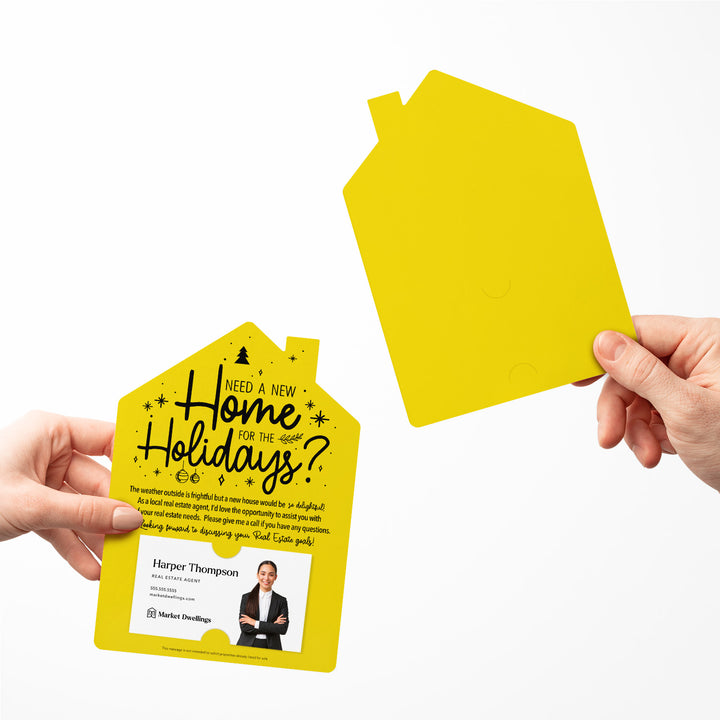 Set of Need a New Home for the Holidays Mailers | Envelopes Included | M43-M001 Mailer Market Dwellings