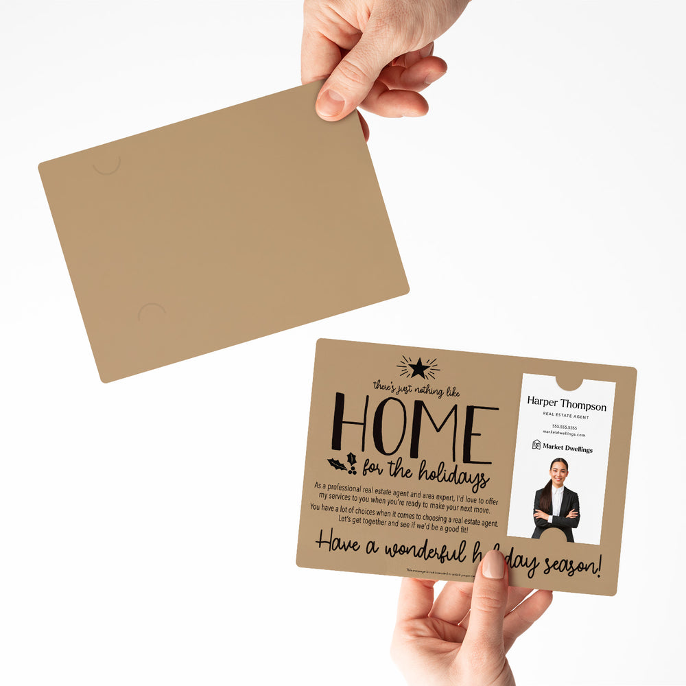 Vertical Set of "There's Just Nothing Like Home for the Holidays" Mailer | Envelopes Included | M45-M005 Mailer Market Dwellings