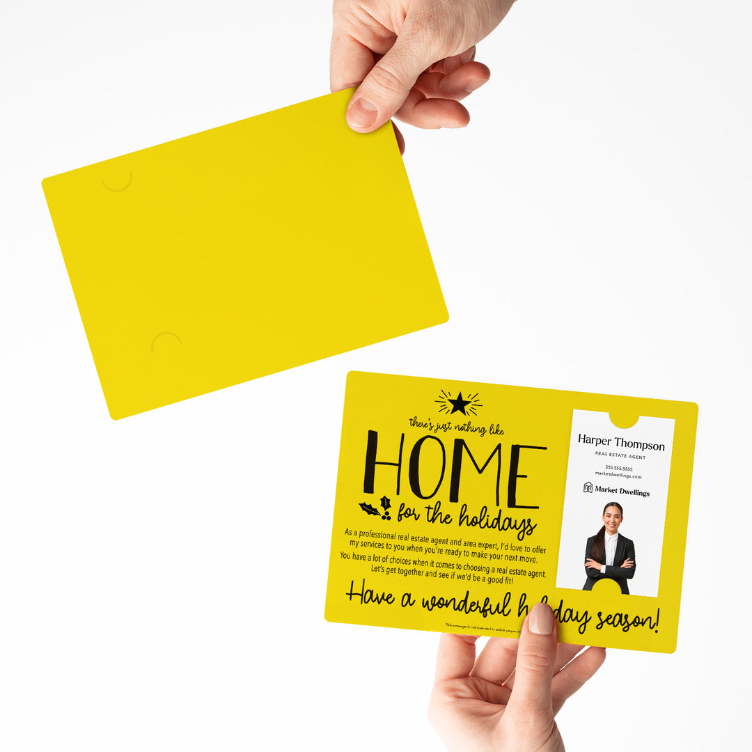 Vertical Set of "There's Just Nothing Like Home for the Holidays" Mailer | Envelopes Included | M45-M005 Mailer Market Dwellings