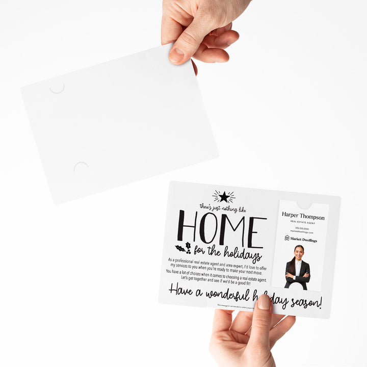 Vertical Set of "There's Just Nothing Like Home for the Holidays" Mailer | Envelopes Included | M45-M005 Mailer Market Dwellings