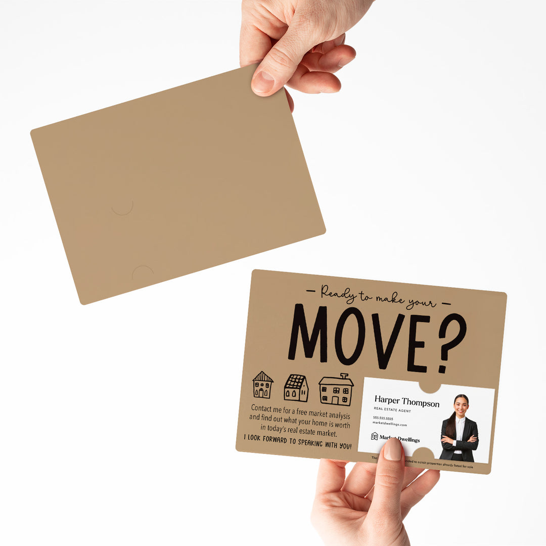 Set of "Ready to Make Your Move?" Mailer | Envelopes Included | M48-M003 Mailer Market Dwellings