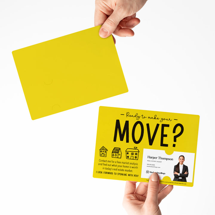 Set of "Ready to Make Your Move?" Mailer | Envelopes Included | M48-M003 Mailer Market Dwellings