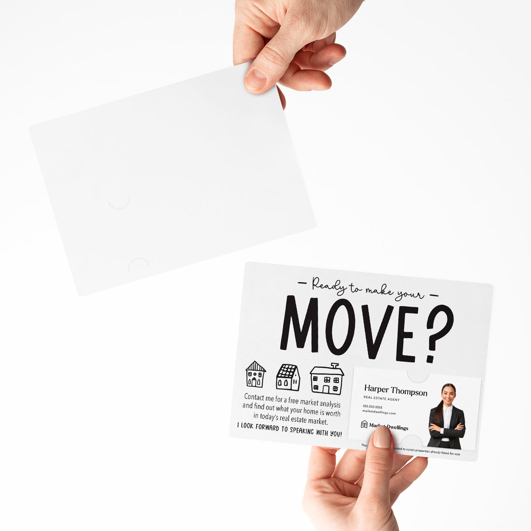 Set of "Ready to Make Your Move?" Mailer | Envelopes Included | M48-M003 Mailer Market Dwellings