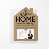 Happy Home Anniversary | Real Estate & Mortgage Mailers with Envelopes Mailer Market Dwellings KRAFT 10