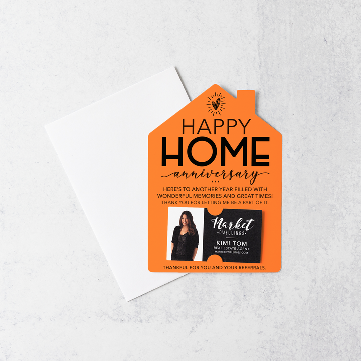 Set of Happy Home Anniversary Mailers | Envelopes Included | M5-M001 Mailer Market Dwellings CARROT  
