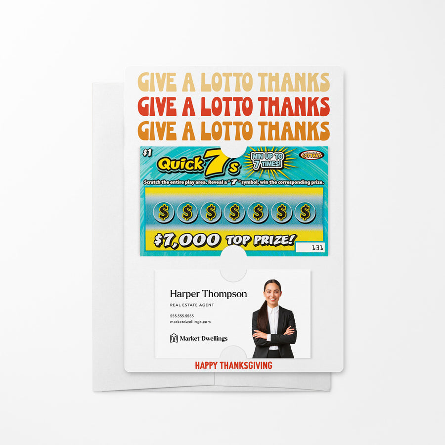 Set of Give Thanks Lotto Mailers | Envelopes Included Mailer Market Dwellings