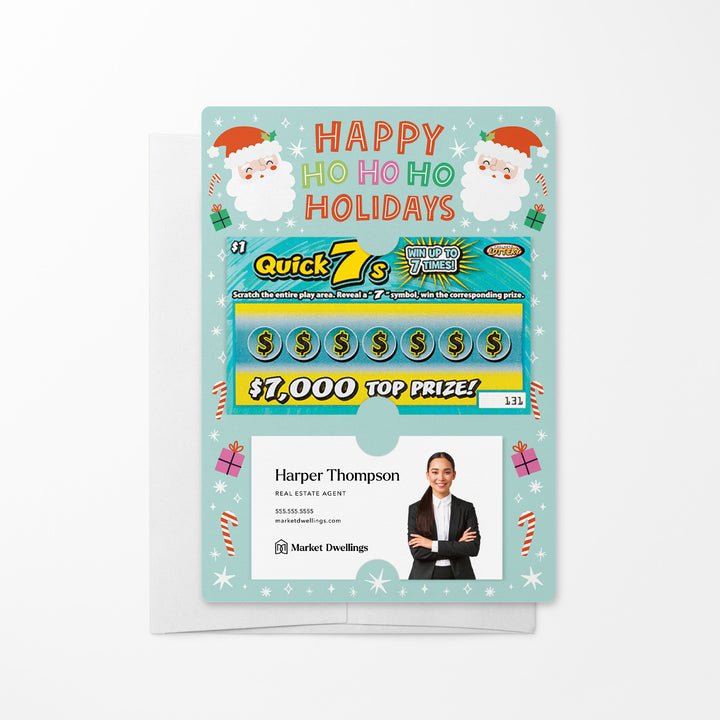 Set of Happy Ho Ho Ho Holidays | Lotto Mailers | Envelopes Included Mailer Market Dwellings