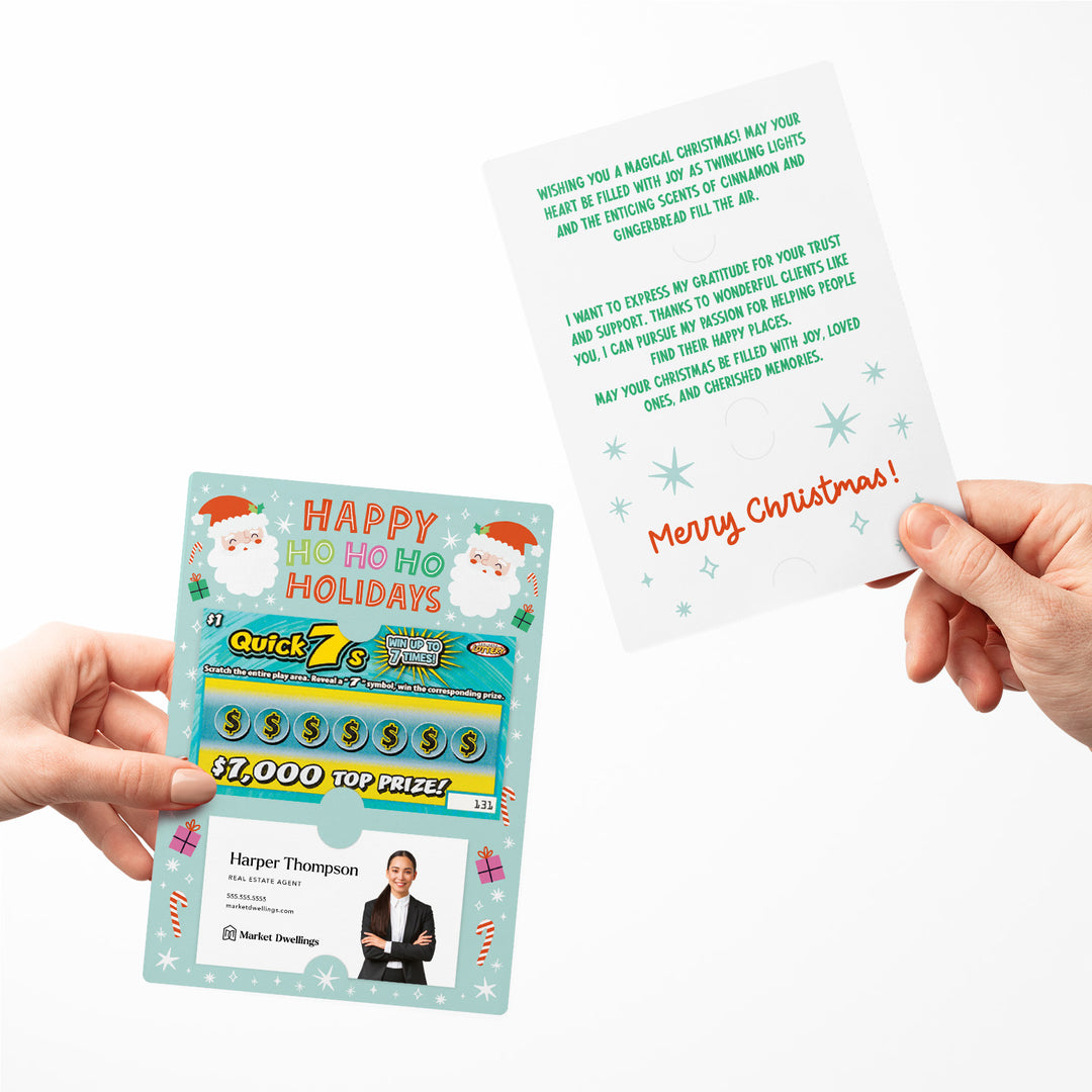 Set of Happy Ho Ho Ho Holidays | Lotto Mailers | Envelopes Included Mailer Market Dwellings