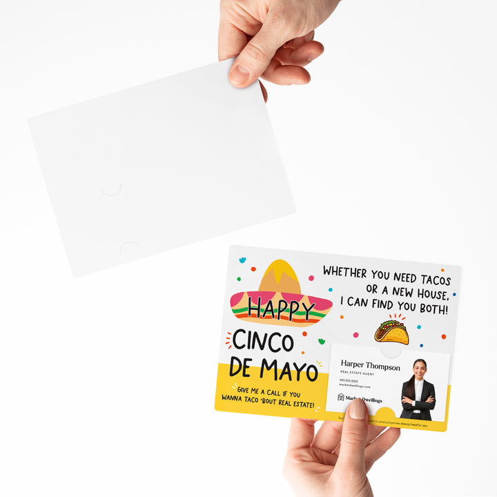 Set of "Happy Cinco de Mayo" Colorful Real Estate Mailer | Envelopes Included | M55-M003 Mailer Market Dwellings