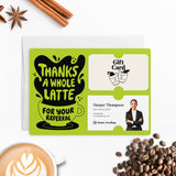 Thanks A Whole Latte For Your Referrals | Mailers with Envelopes Mailer Market Dwellings