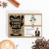 Thanks A Whole Latte For Your Referrals | Mailers with Envelopes Mailer Market Dwellings
