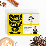 Thanks A Whole Latte For Your Referrals | Mailers with Envelopes Mailer Market Dwellings