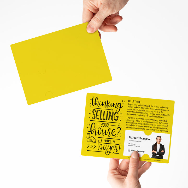 Set of "Thinking of Selling Your House, I Have a Buyer" Real Estate Mailer | Envelopes Included | M57-M003 Mailer Market Dwellings