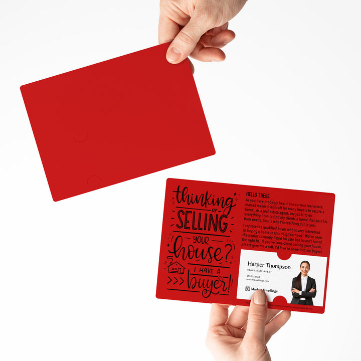 Set of "Thinking of Selling Your House, I Have a Buyer" Real Estate Mailer | Envelopes Included | M57-M003 Mailer Market Dwellings