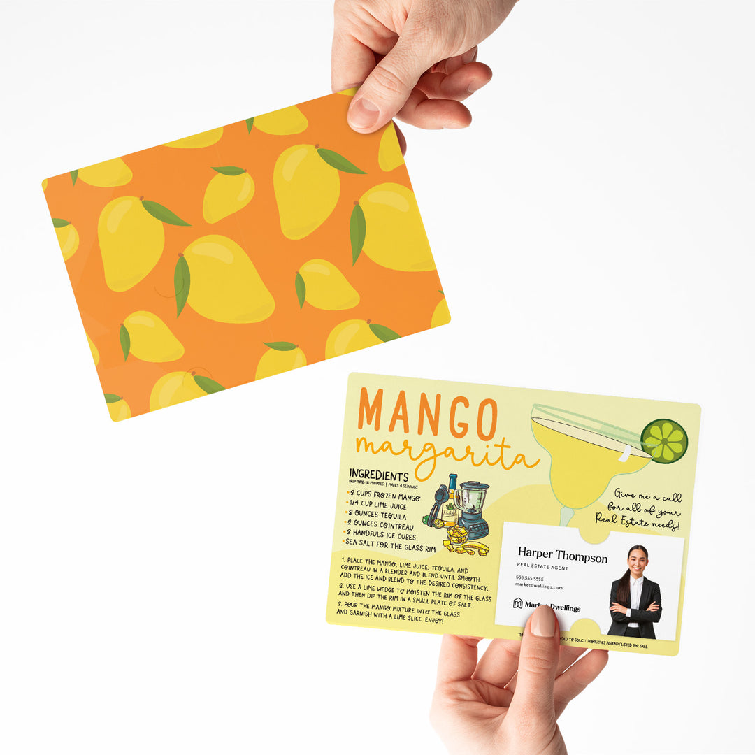 Set of Mango Margarita Real Estate Recipe Cards | Envelopes Included | M58-M003 Mailer Market Dwellings