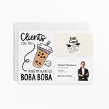 Clients Like You Make My Heart Go Boba Boba | Mailers with Envelopes Mailer Market Dwellings