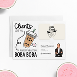 Clients Like You Make My Heart Go Boba Boba | Mailers with Envelopes Mailer Market Dwellings