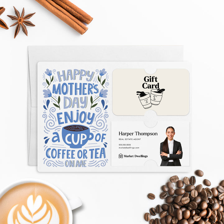 Set of Happy Mother's Day Gift Card & Business Card Holder Mailers | Envelopes Included | M59-M008-AB