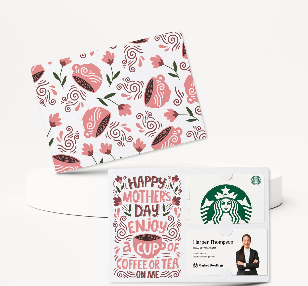 Set of Happy Mother's Day Gift Card & Business Card Holder Mailers | Envelopes Included | M59-M008-AB Mailer Market Dwellings PINK SHERBET  