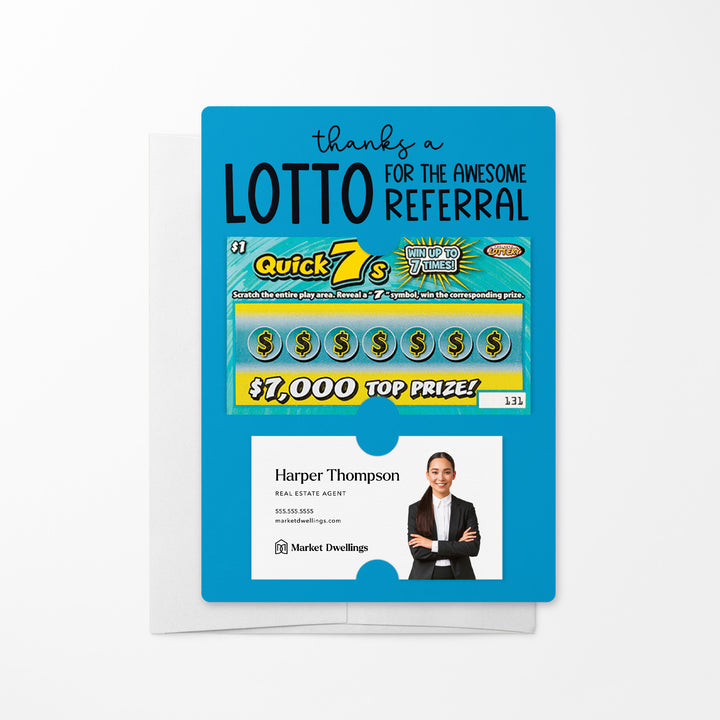 Set of Thanks a Lotto for the Awesome Referral Lotto Mailers | Envelopes Included Mailer Market Dwellings ARCTIC