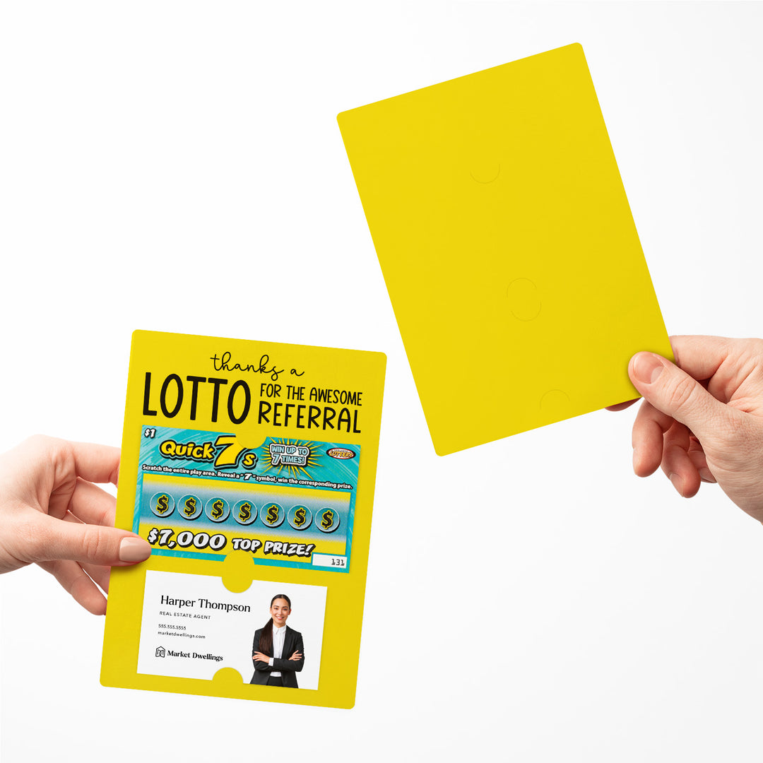 Set of Thanks a Lotto for the Awesome Referral Lotto Mailers | Envelopes Included Mailer Market Dwellings