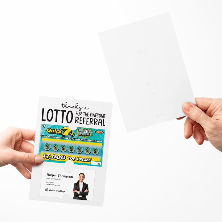 Set of Thanks a Lotto for the Awesome Referral Lotto Mailers | Envelopes Included Mailer Market Dwellings