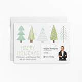 Happy Holidays with Green Trees | Mailers with Envelopes Mailer Market Dwellings