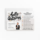 Hello Autumn Fall Maintenance Checklist | Real Estate Mailers with Envelopes Mailer Market Dwellings