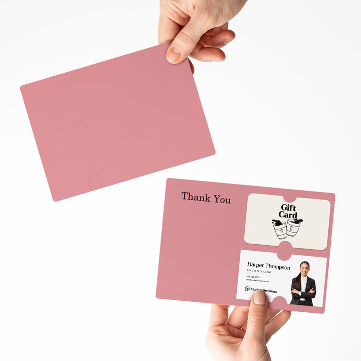 Set of "Thank you" Gift Card & Business Card Holder Mailer | Envelopes Included | M6-M008 Mailer Market Dwellings