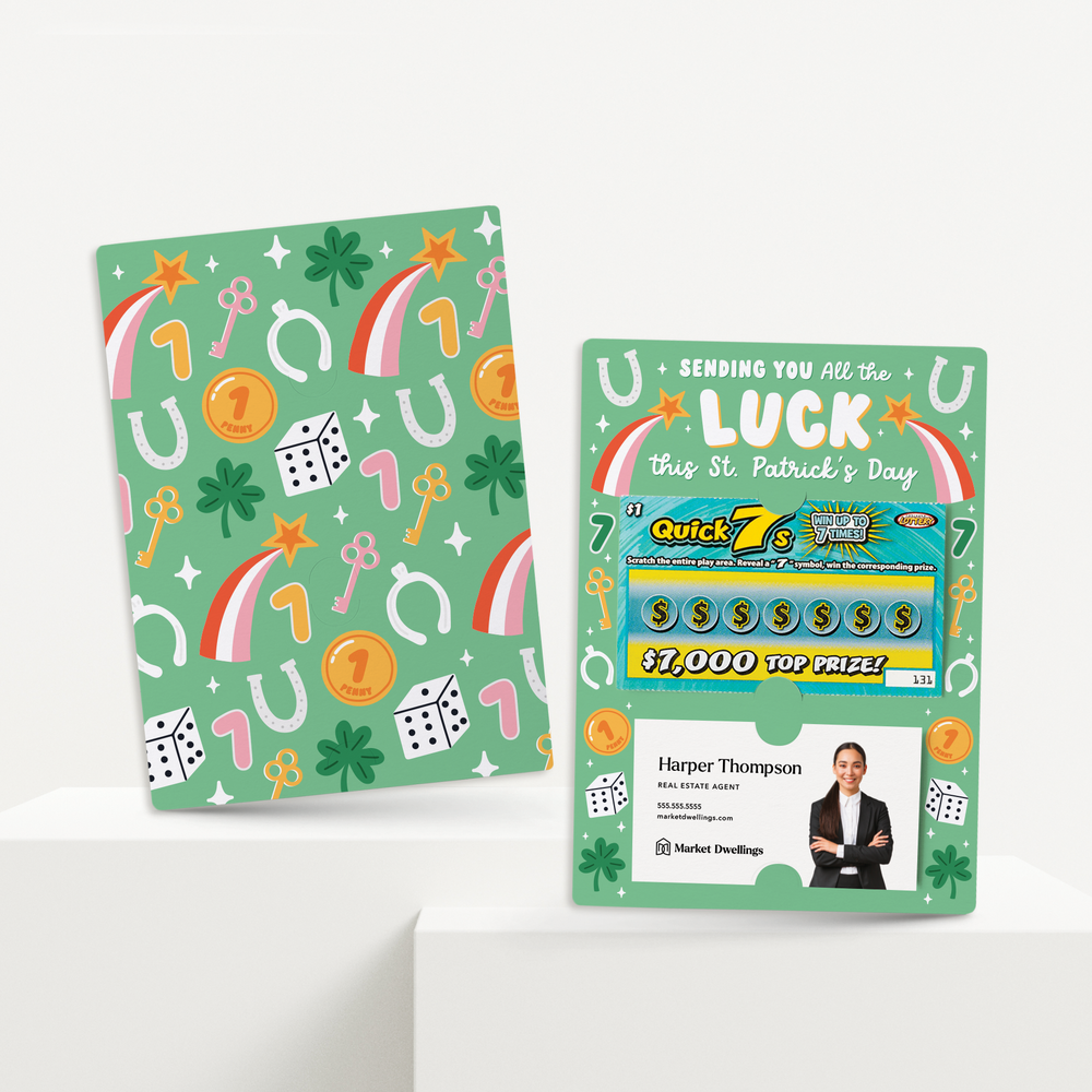 Set of Sending You All the Luck in the World | St. Patrick's Day Mailers | Envelopes Included | M60-M002 Mailer Market Dwellings   