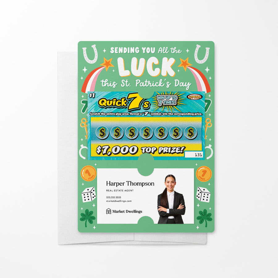 Set of Sending You All the Luck in the World | Lotto Mailers | Envelopes Included Mailer Market Dwellings