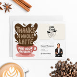 Thanks A Whole Latte For Your Referrals | Mailers with Envelopes Mailer Market Dwellings