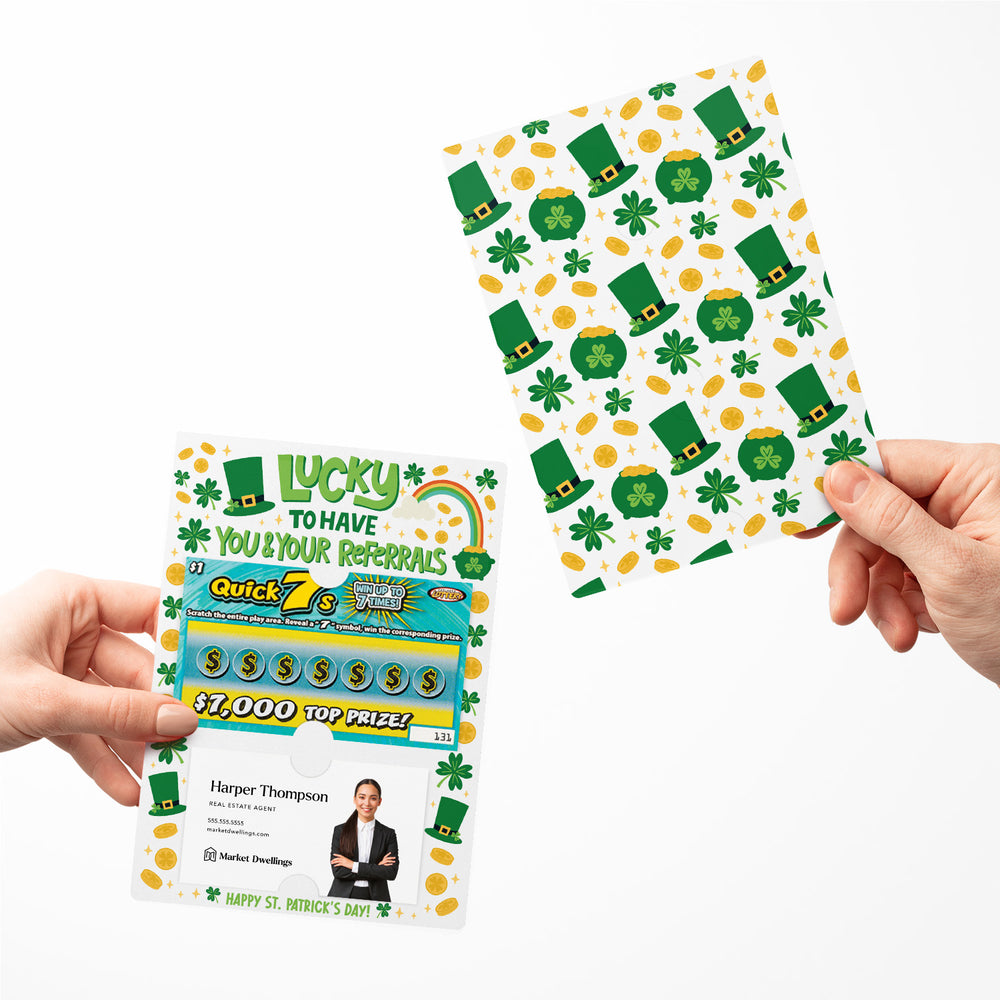 Set of Lucky To Have You And Your Referrals | Lotto Mailers | Envelopes Included Mailer Market Dwellings