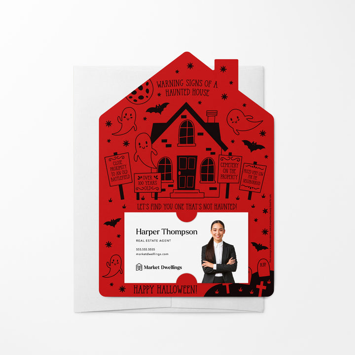 Warning Signs of a Haunted House Mailers | Envelopes Included | M63-M001