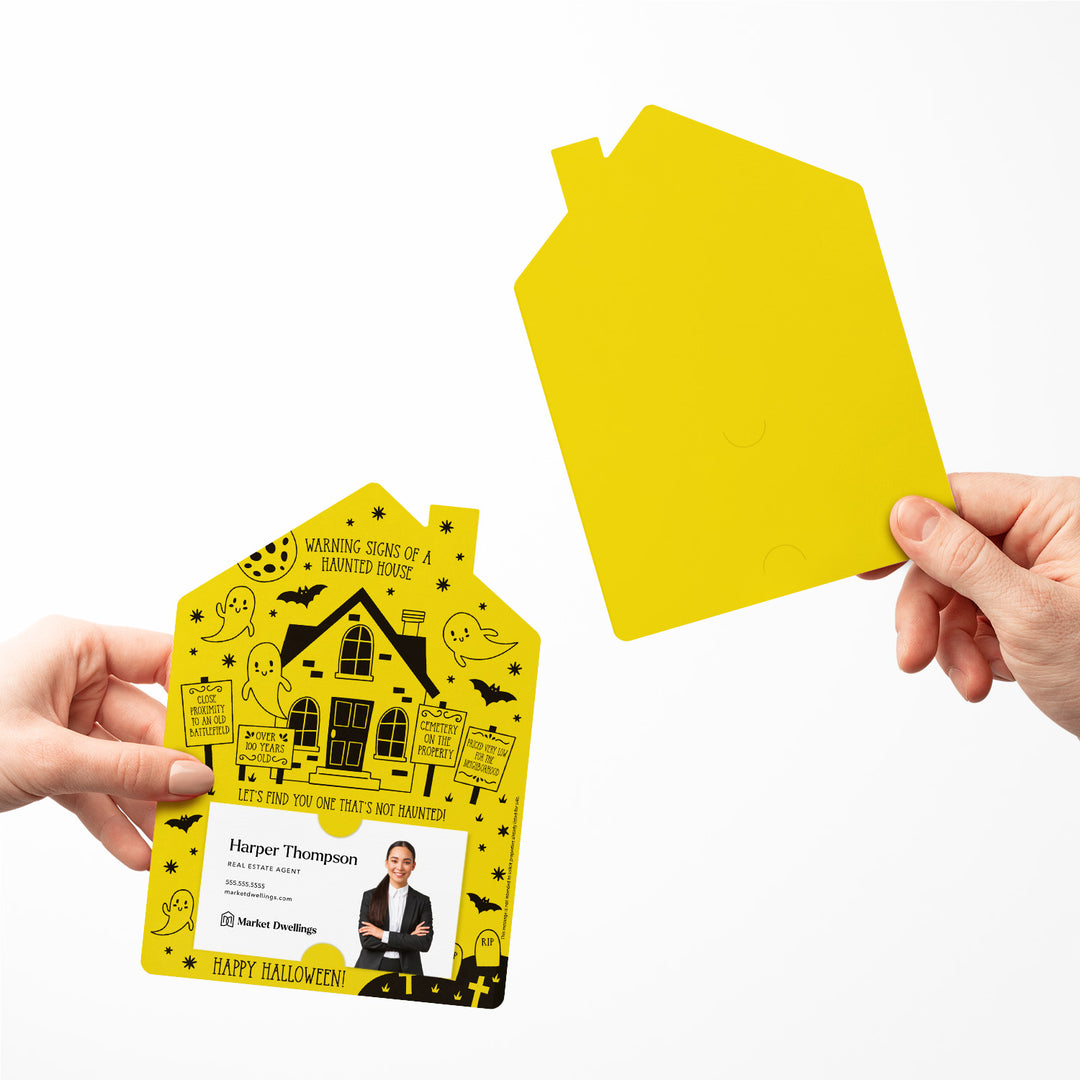 Warning Signs of a Haunted House Mailers | Envelopes Included | M63-M001 Mailer Market Dwellings