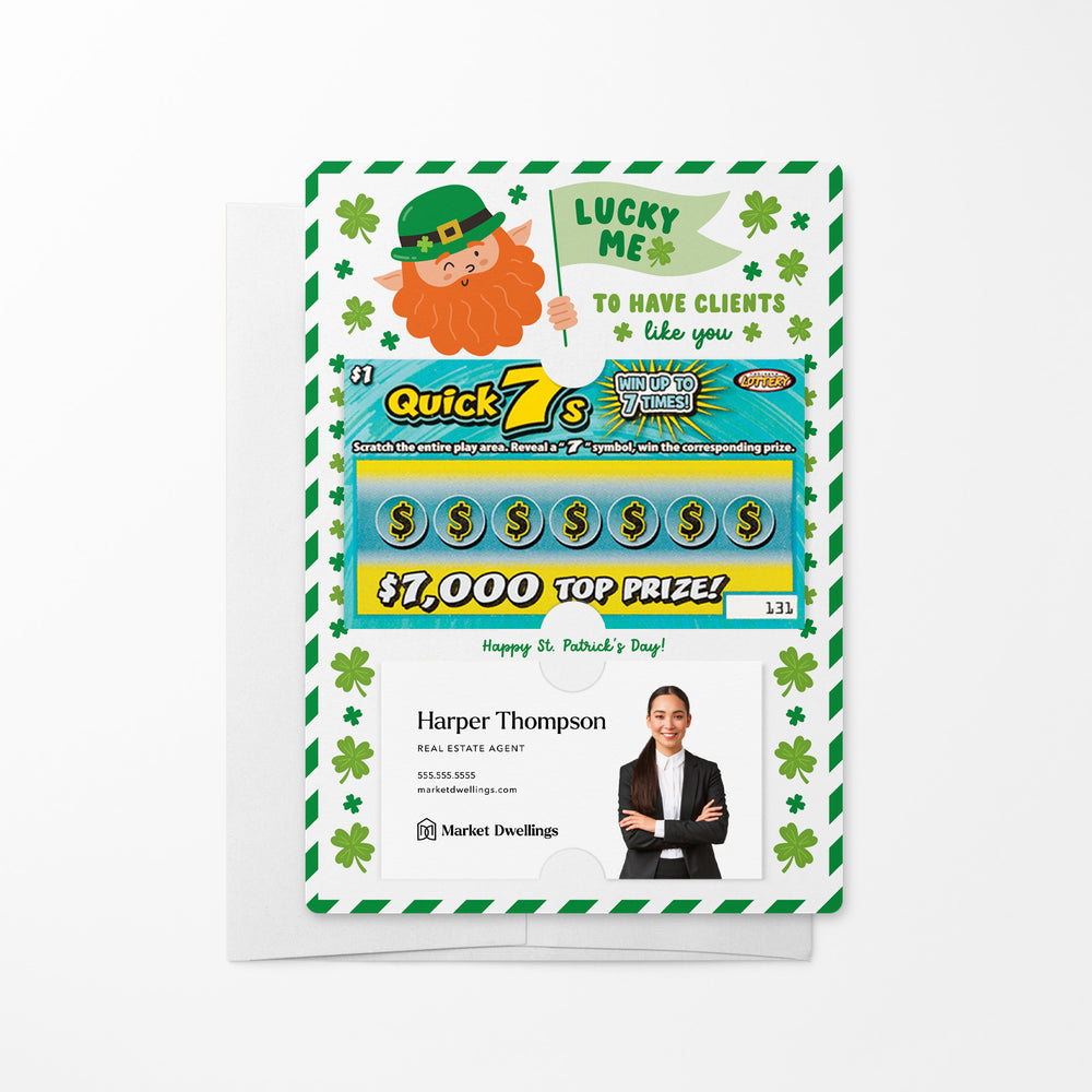 Lucky Me To Have Clients Like You | Lotto Mailers with Envelopes Mailer Market Dwellings